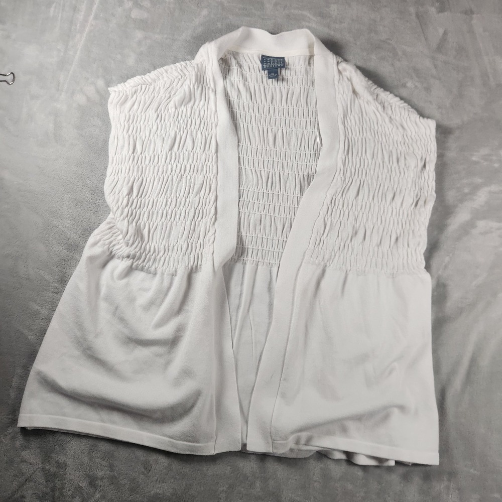Rabbit Rabbit Rabbit White Open Front Cap Sleeve Cardigan Size Medium M